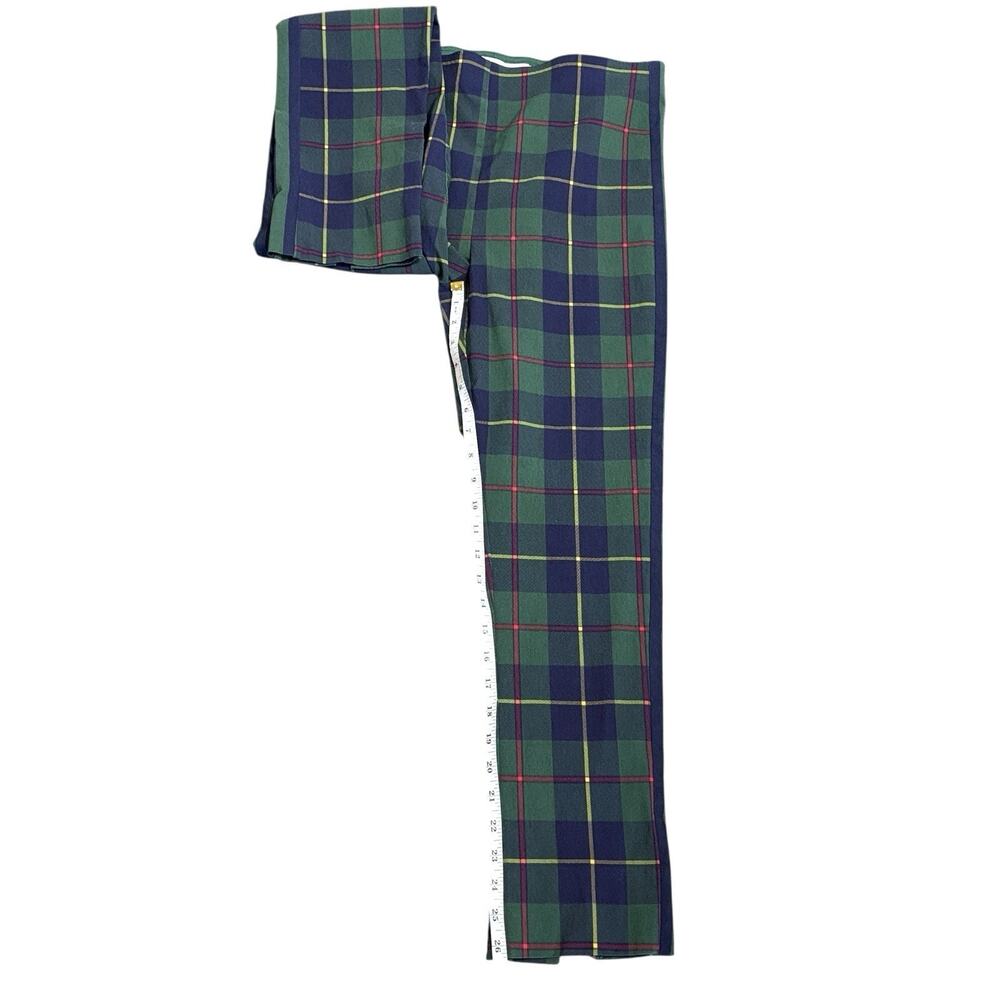 Gretchen Scott Gripeless Pull On Pant - Plaidly Cooper Green Multi Sz Large - Picture 10 of 12